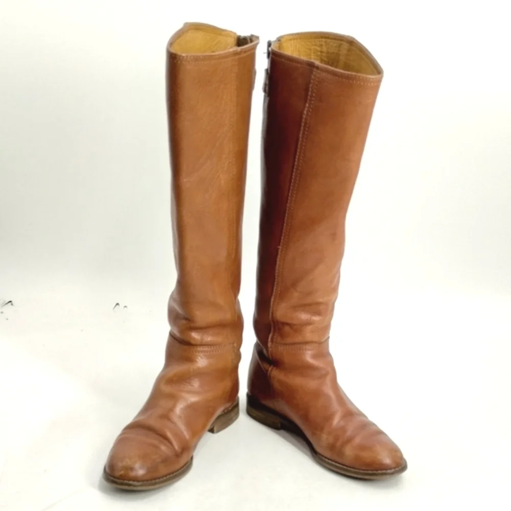 Madewell‎ Sidney Tall Riding Boots Brown Leather